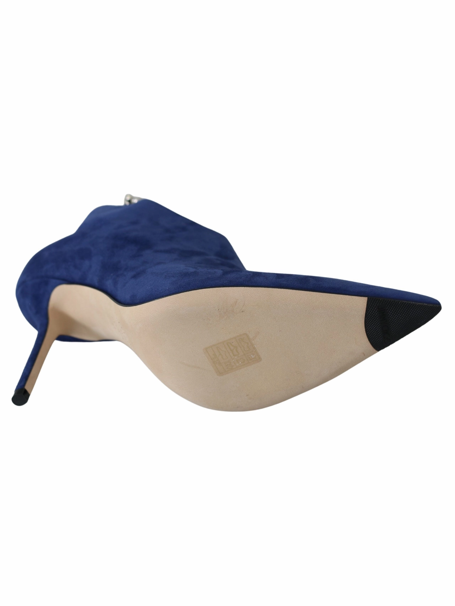 Black Boots Knee High Crystal-Strap Heeled Boots