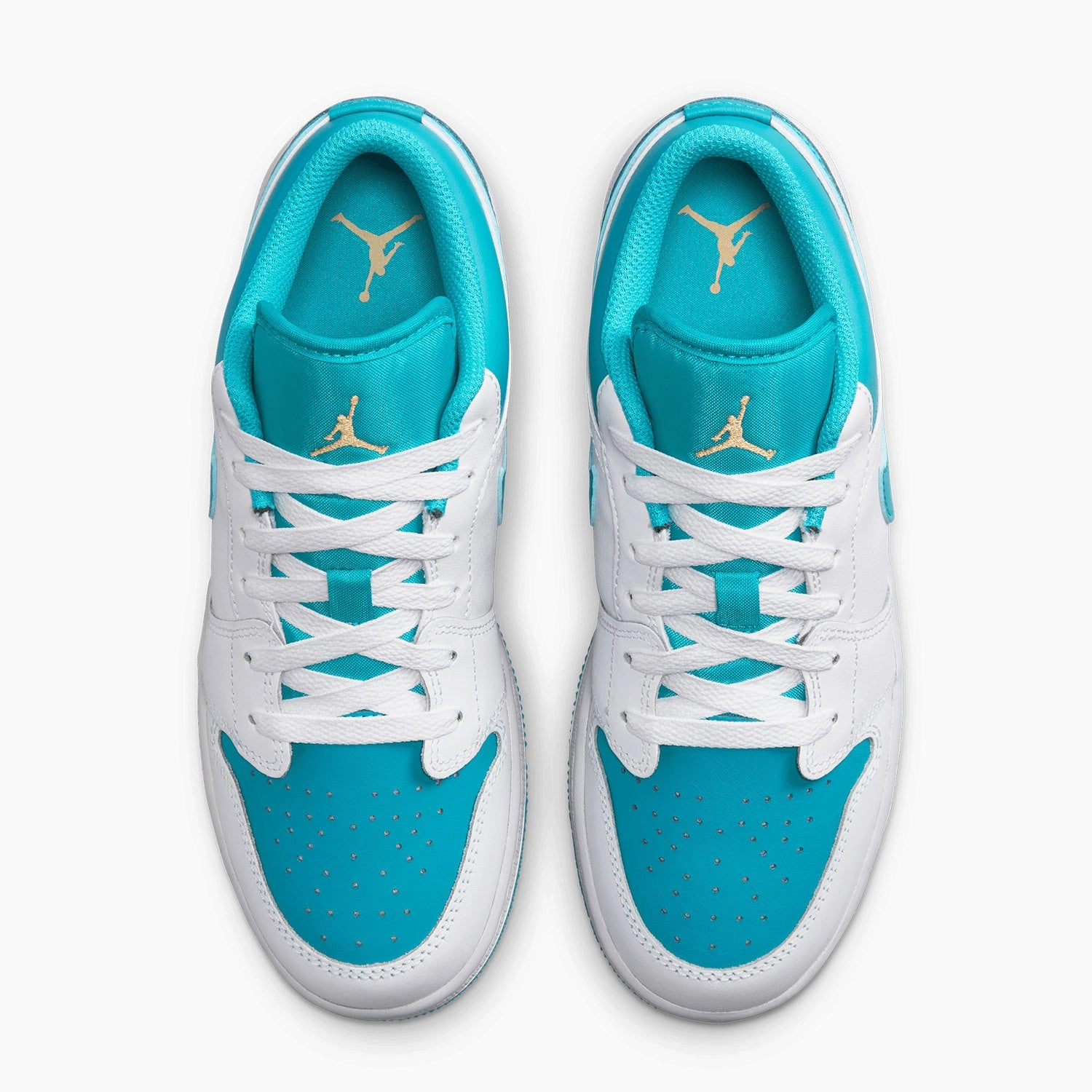 Best Cushioned Running Sneakers Kid's Air Jordan 1 Low "Aquatone" Grade School