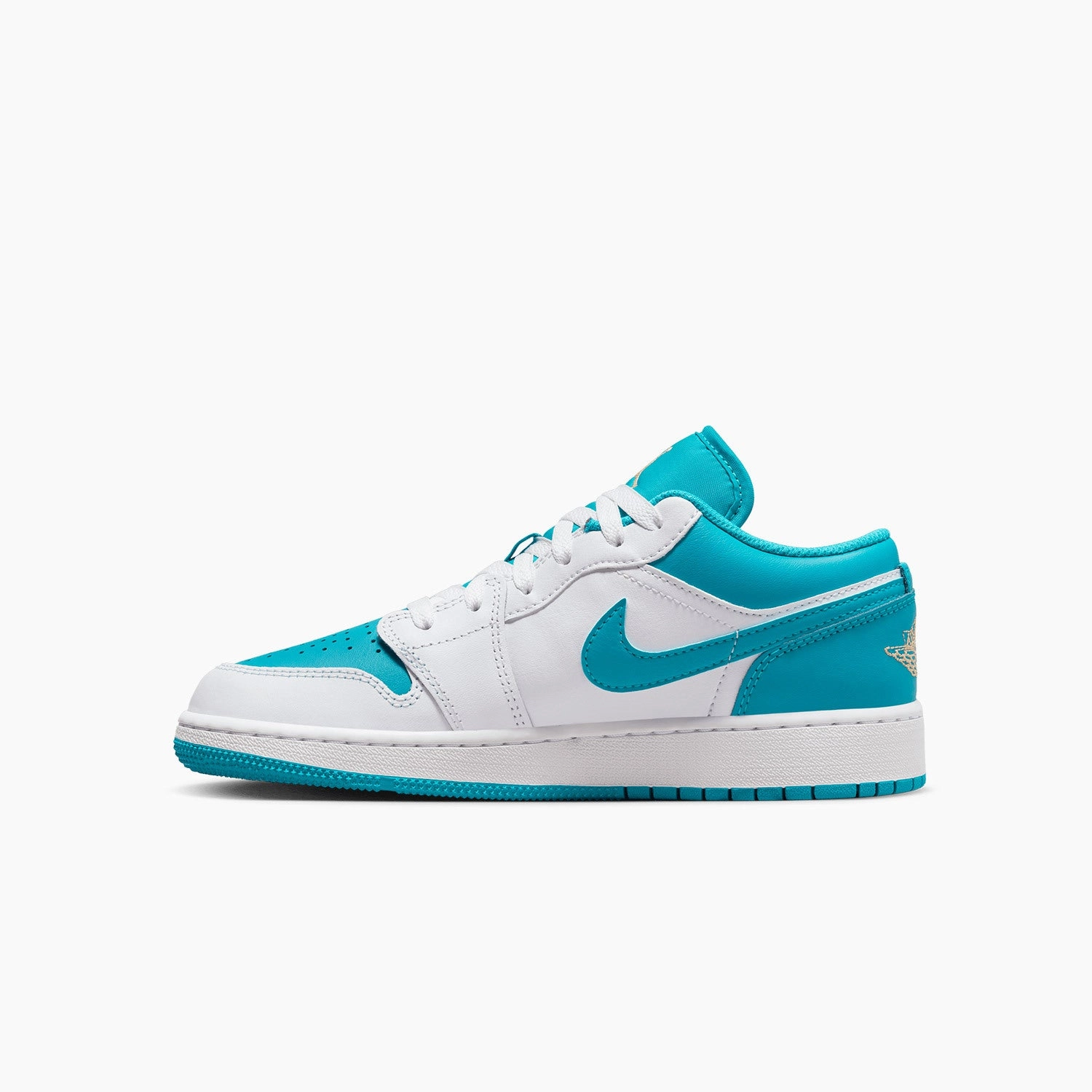 Champion Slip On Sneakers Kid's Air Jordan 1 Low "Aquatone" Grade School