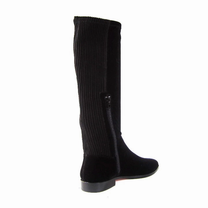 High Wedge Knee High Boots Elegance Stretch Boots