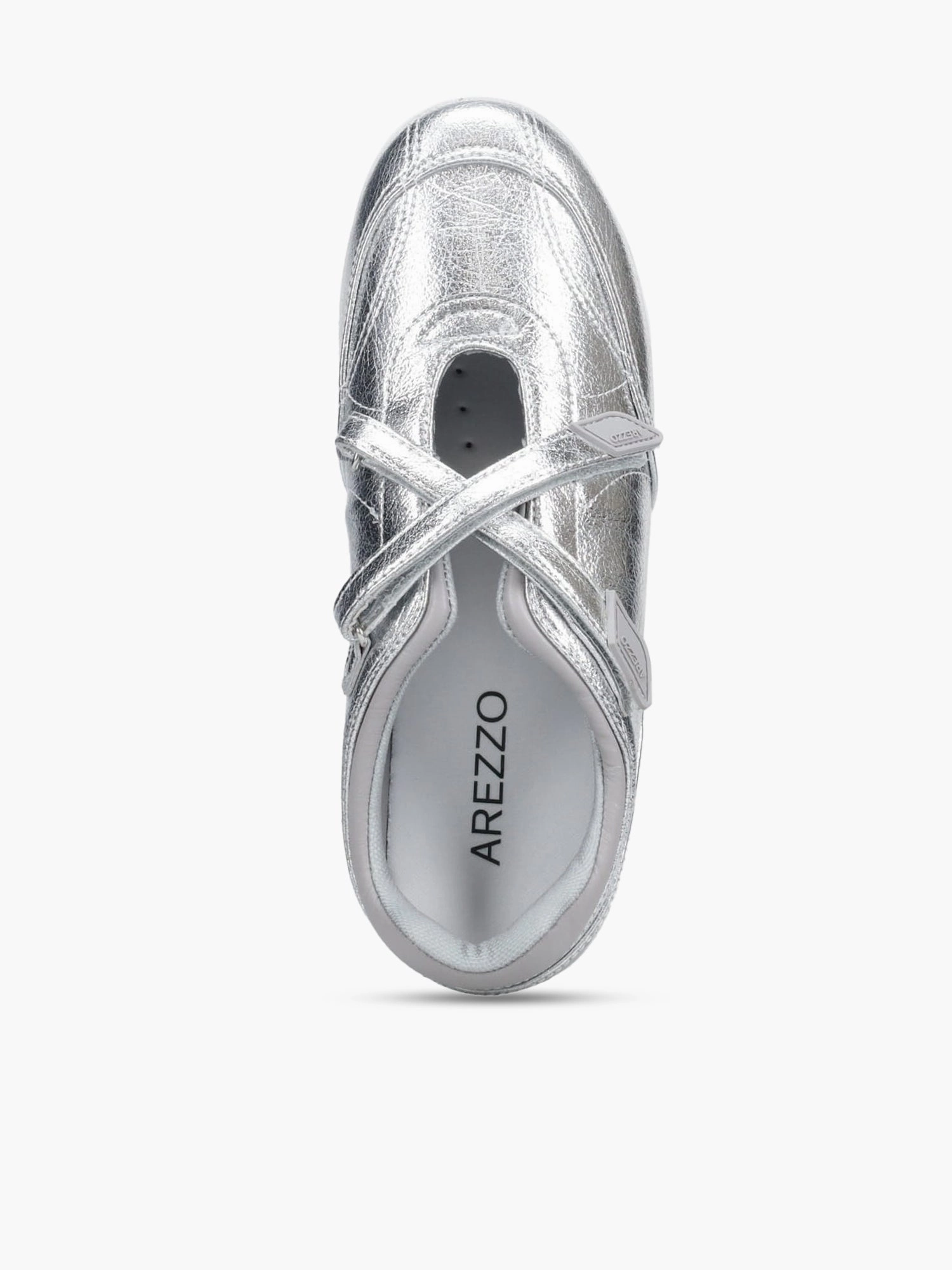 Darna Silver Metal Office Smart Casual Shoes