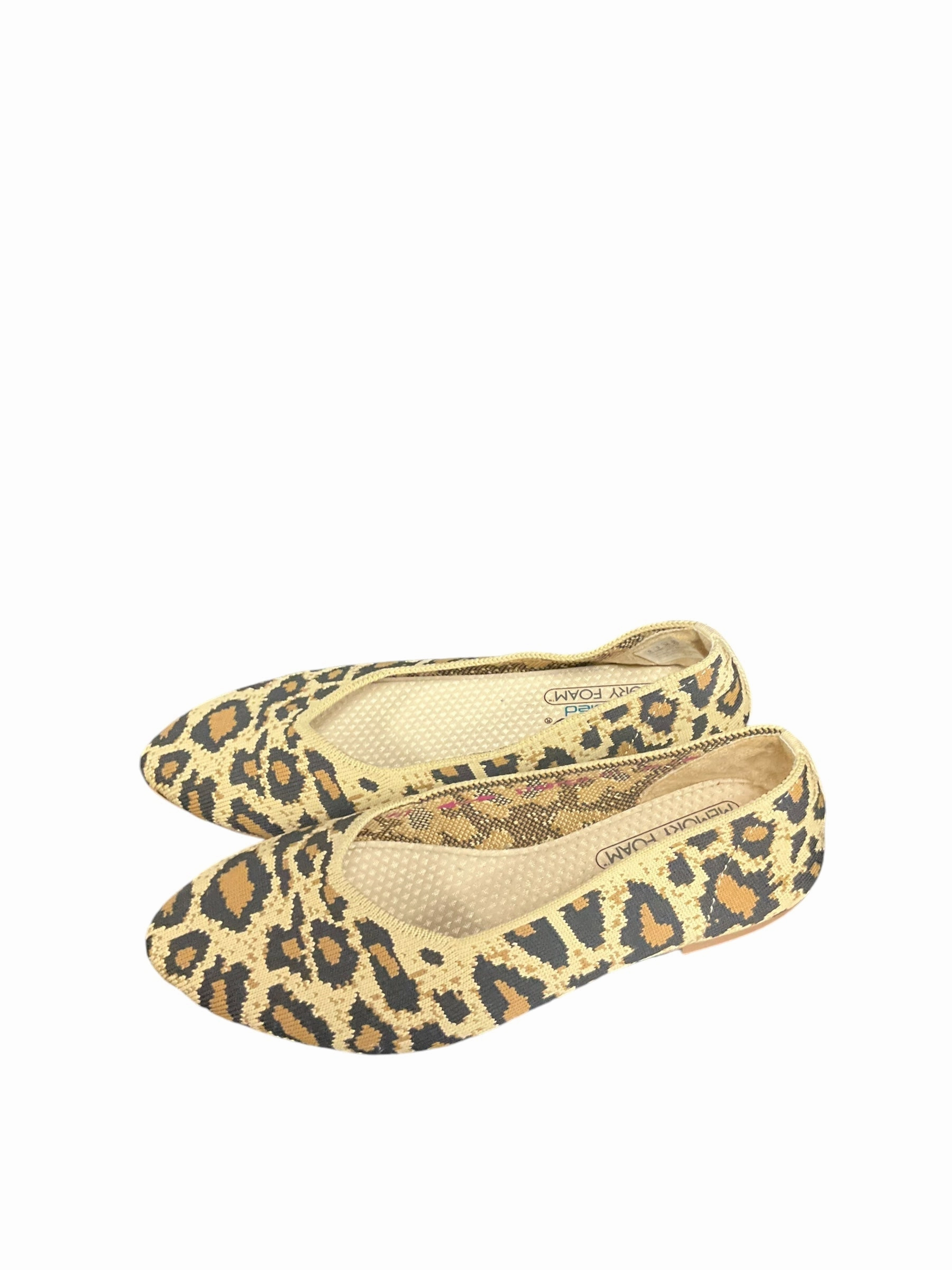Slip On Flat Shoes Shoes Flats By Skechers In Animal Print, Size: 6