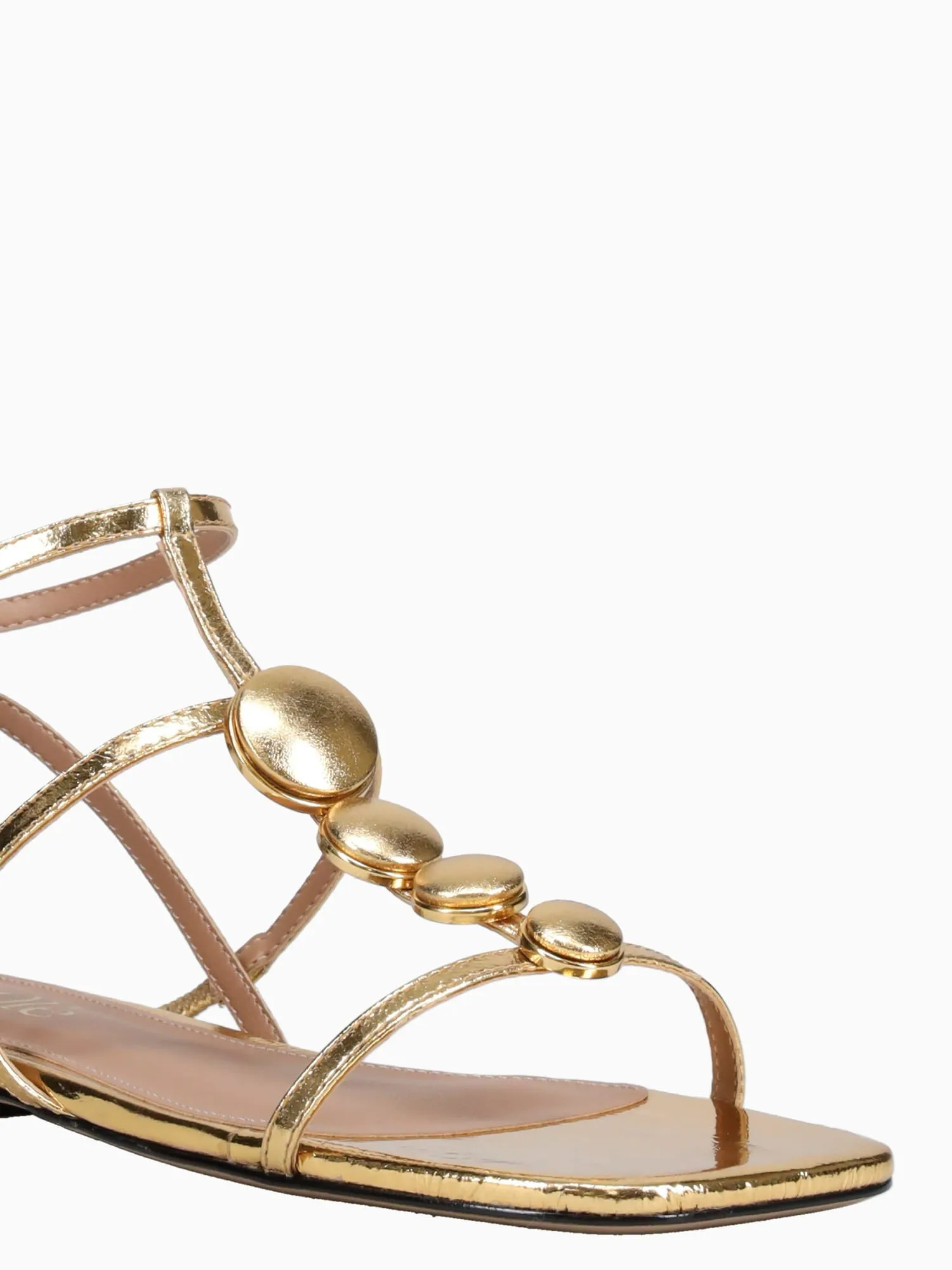 Macys Shoes Casual Gana Ouro Metal Bala