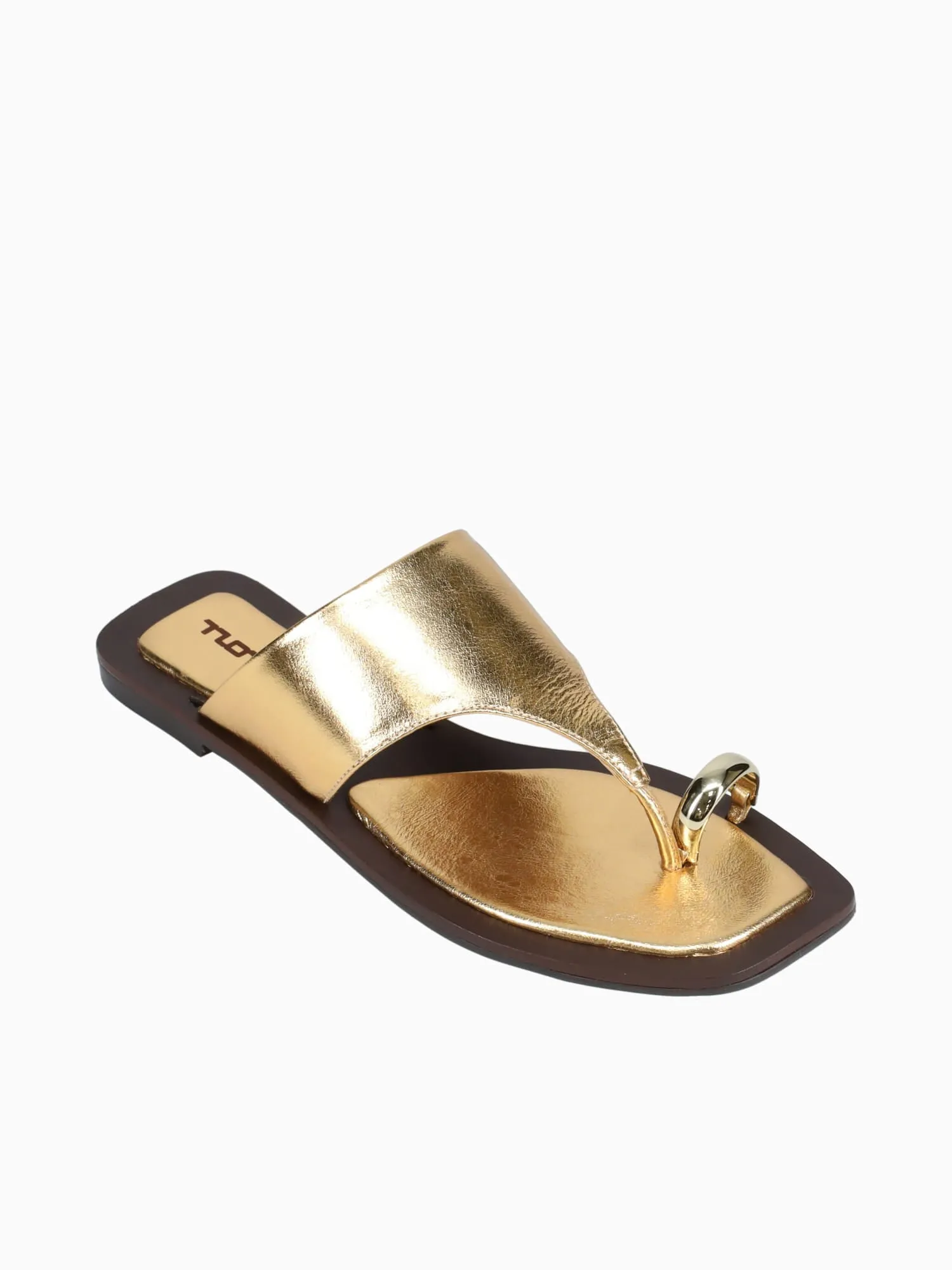 Casual Shoes New Design Bolyn Gold Crystal Leather