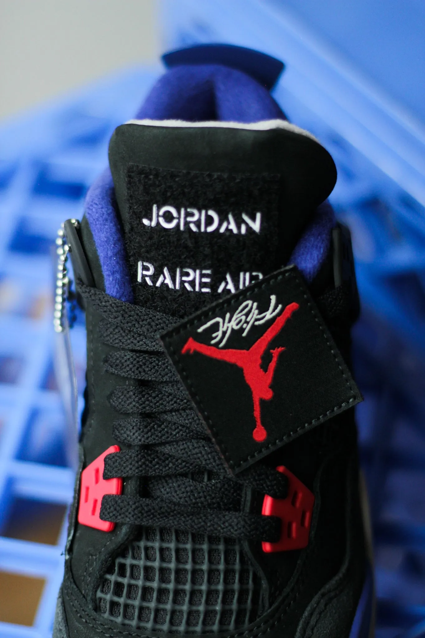AIR JORDAN 4 RETRO (GS) "BLACK/FIRE RED-DEEP ROYAL BLUE" Best Sneakers For Bad Feet