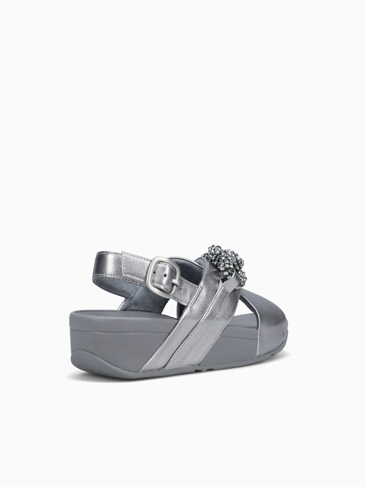 Casual Shoes With Soles Lulu Beadedchain Silver Leather