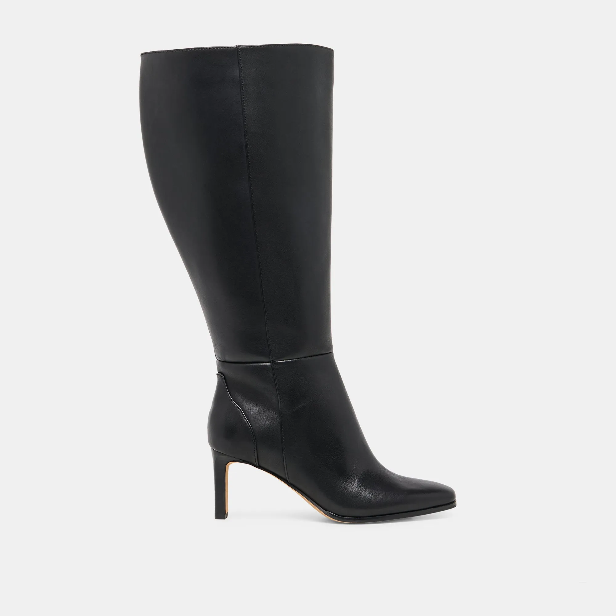 Boots Manoa EMMI EXTRA WIDE CALF BOOTS BLACK LEATHER