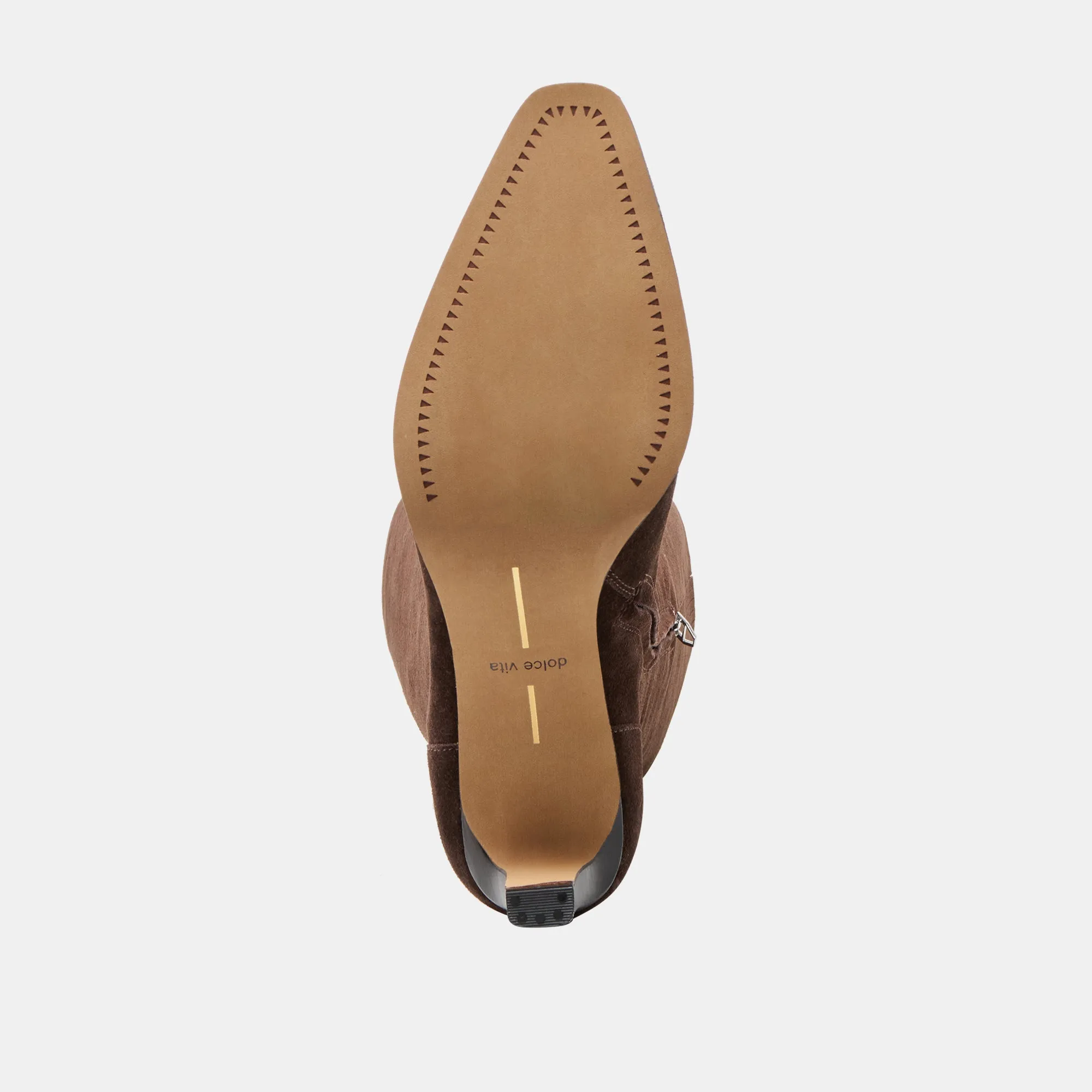 EMMI WIDE CALF BOOTS DK BROWN SUEDE Work Boots Lightweight