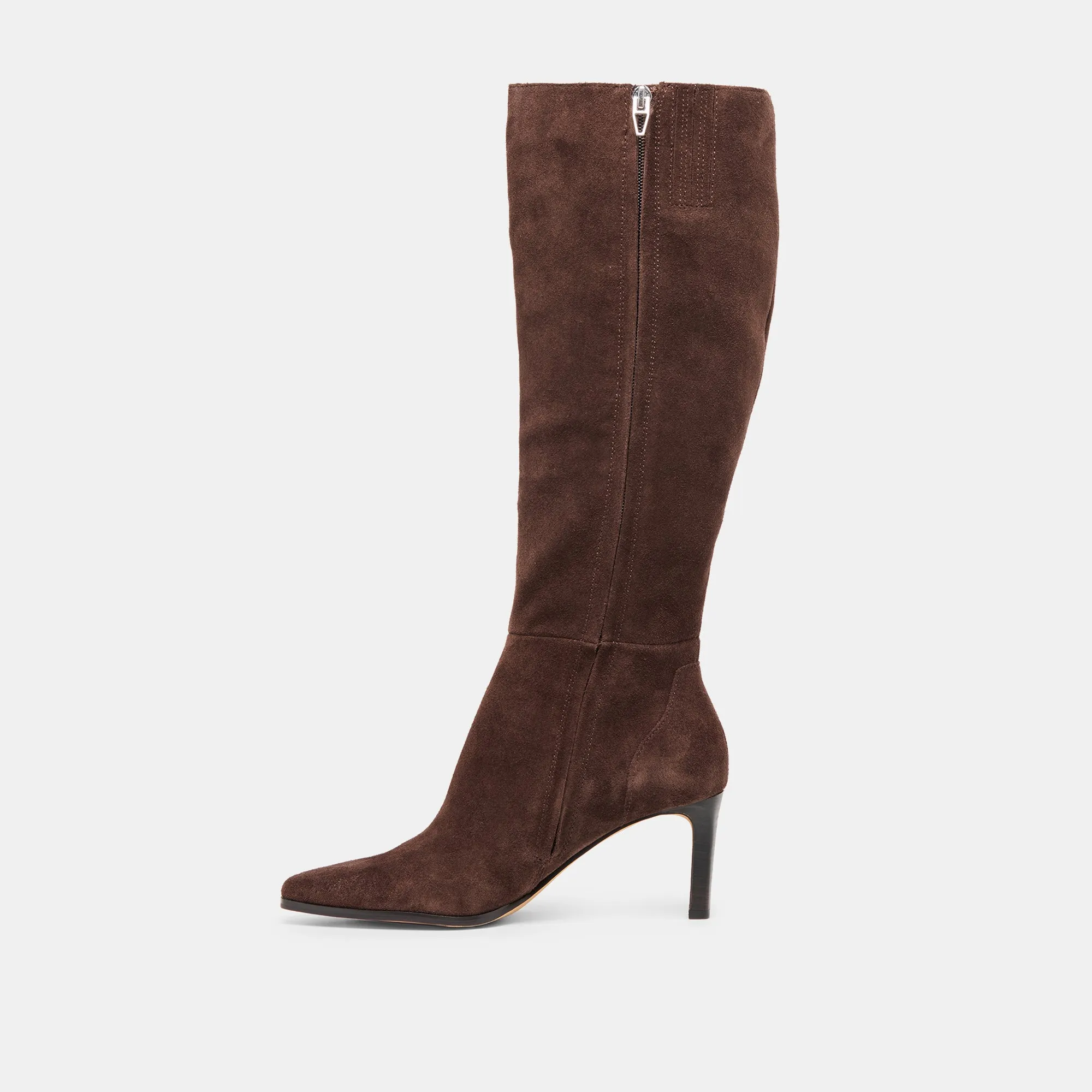 EMMI WIDE CALF BOOTS DK BROWN SUEDE Cloud Work Boots