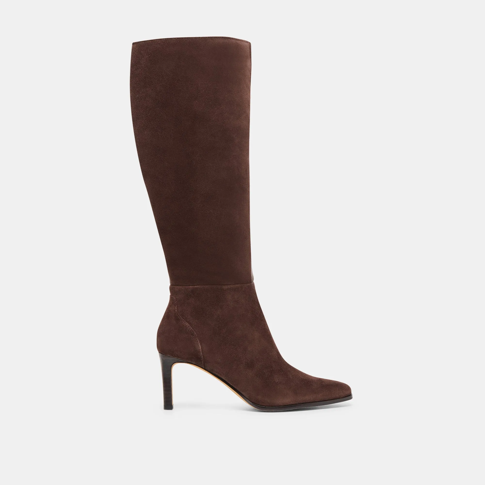 Mia Boots EMMI WIDE CALF BOOTS DK BROWN SUEDE