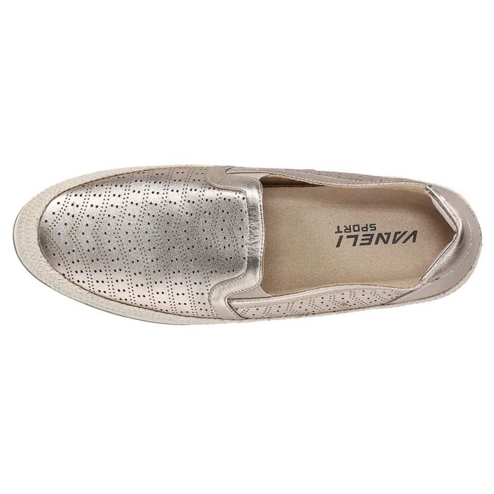 Quasar Metallic Perforated Espadrille Slip On Sneakers Merrell Casual