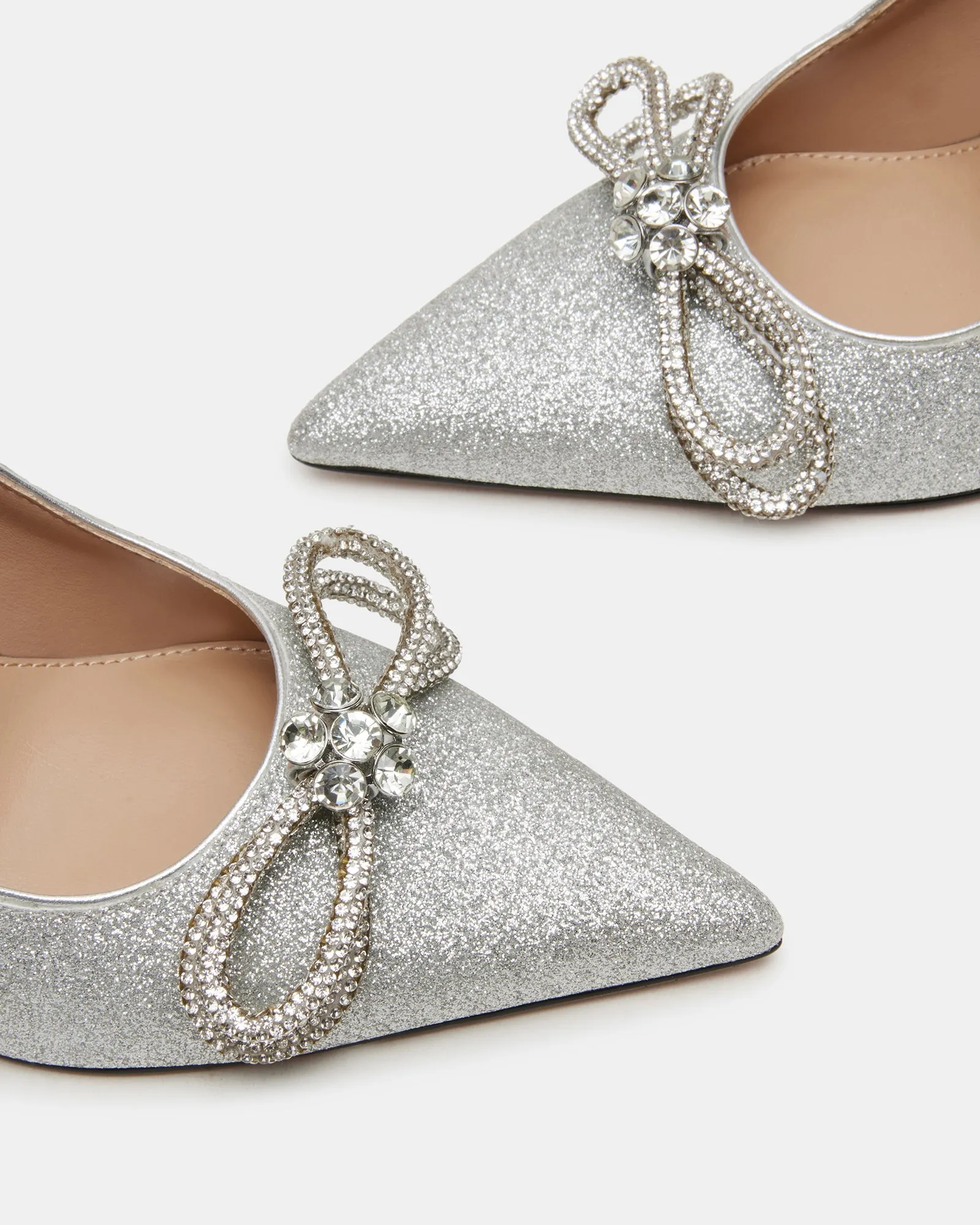 ANTOINETTE SILVER GLITTER Baby Heels