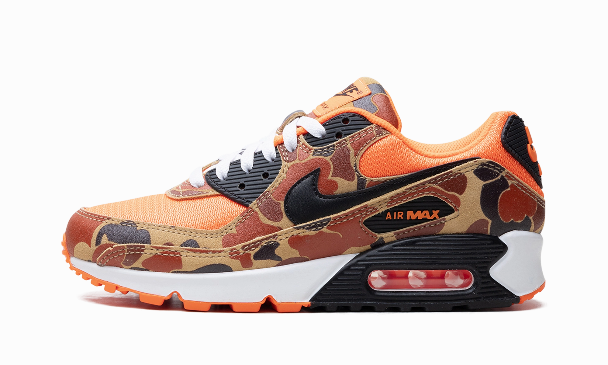 Nike Shoes With Glitter Swoosh Air Max 90 "Orange Duck Camo"