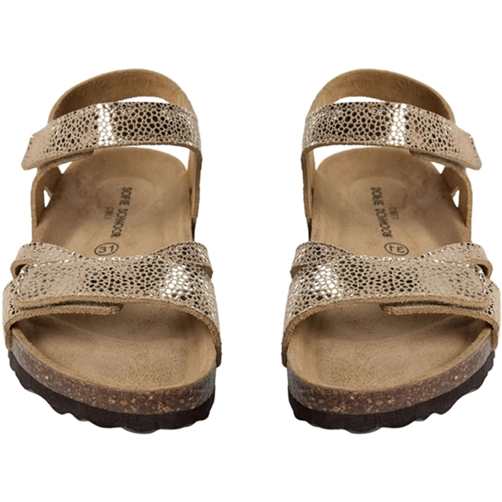 Sofie Schnoor Beige With Gold Sandals St Lucia Sandals Resort