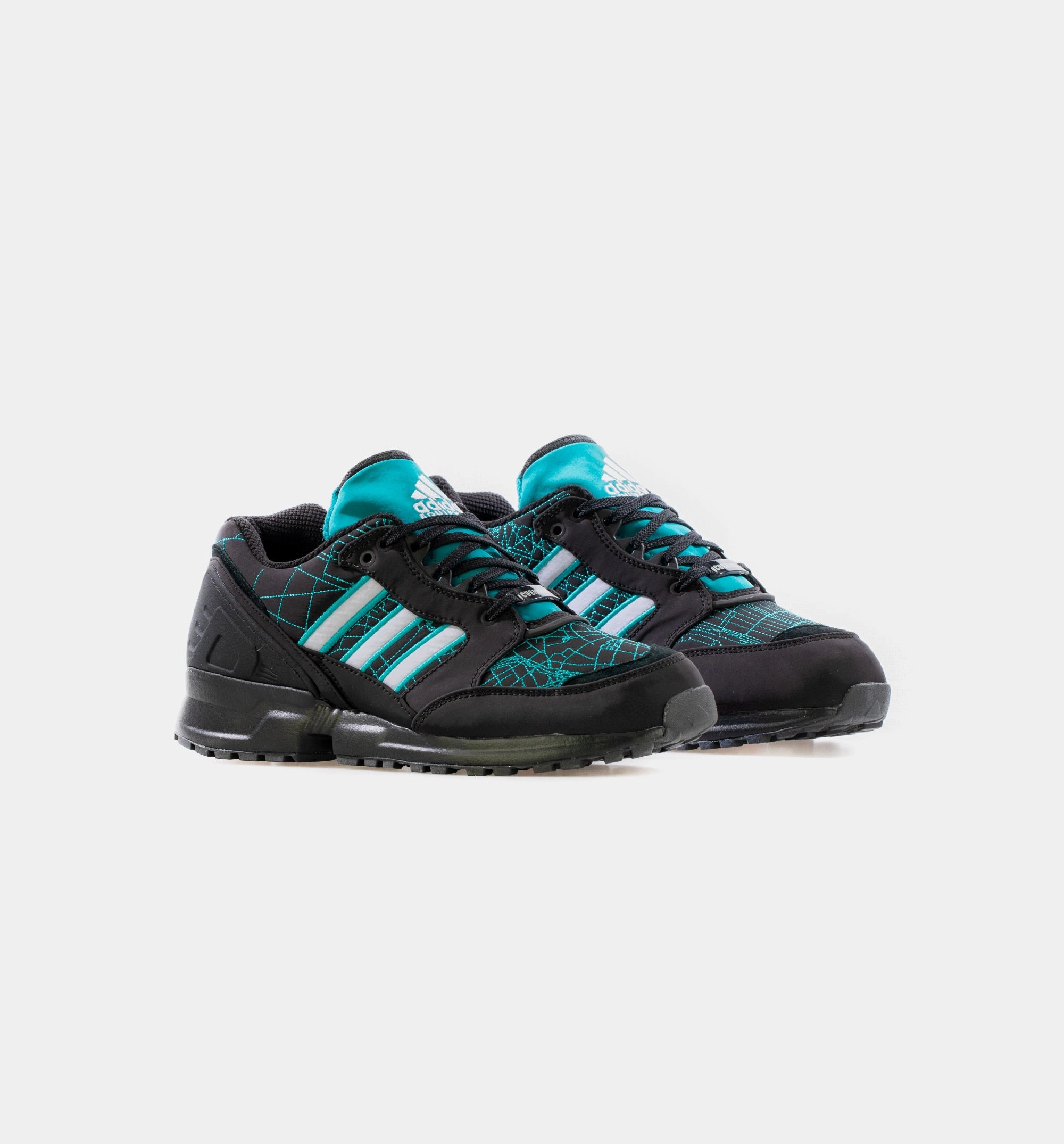Leather Adidas Shoes EQT Cushion 91 Mens Running Shoe - Green/Black