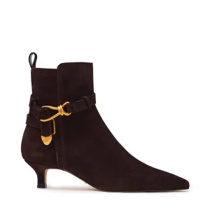 Roller Bootie BROWN SUEDE Ankle High Boots
