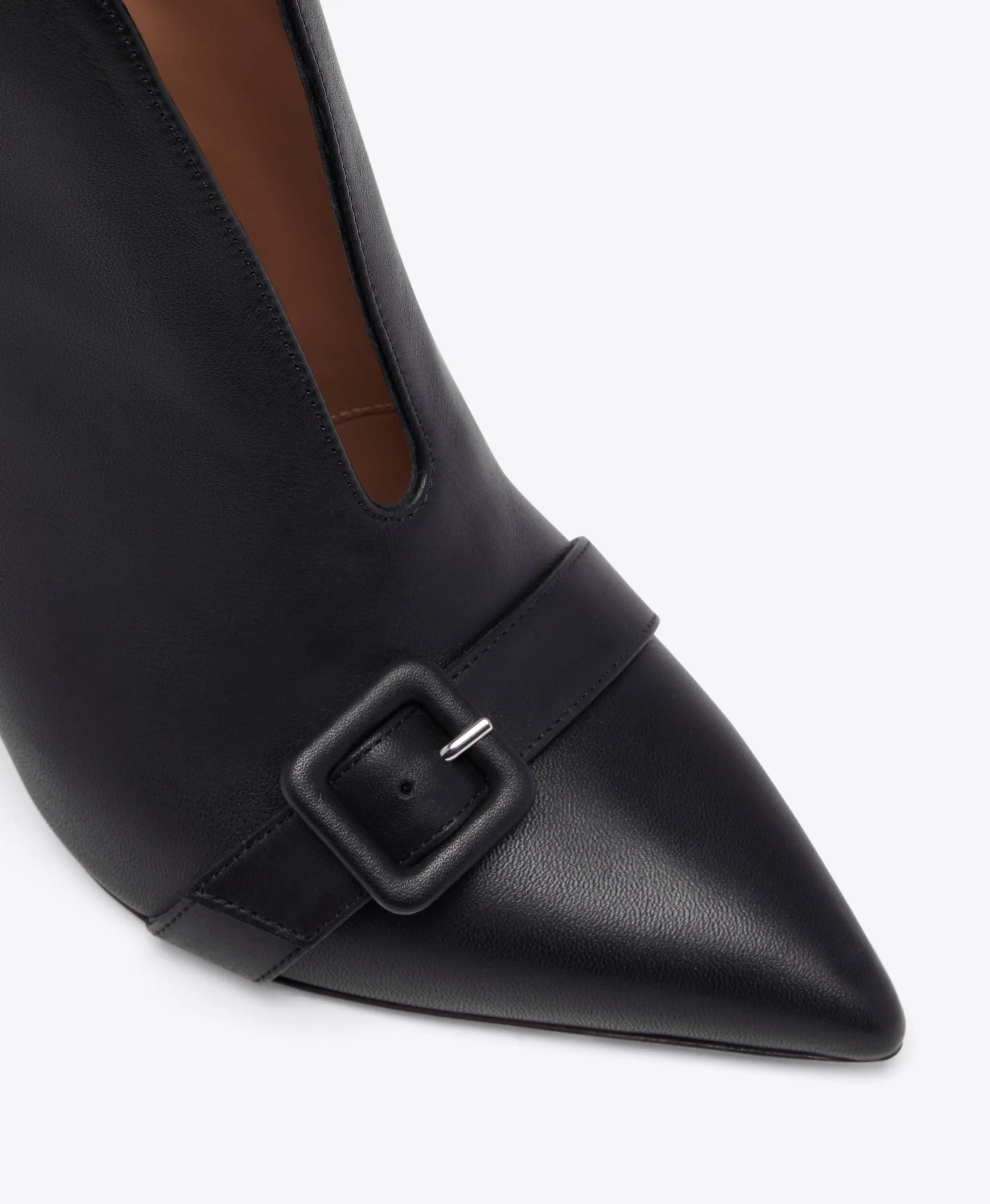 Best Rain Boots Esther 70 Black Leather Heeled Ankle Boots