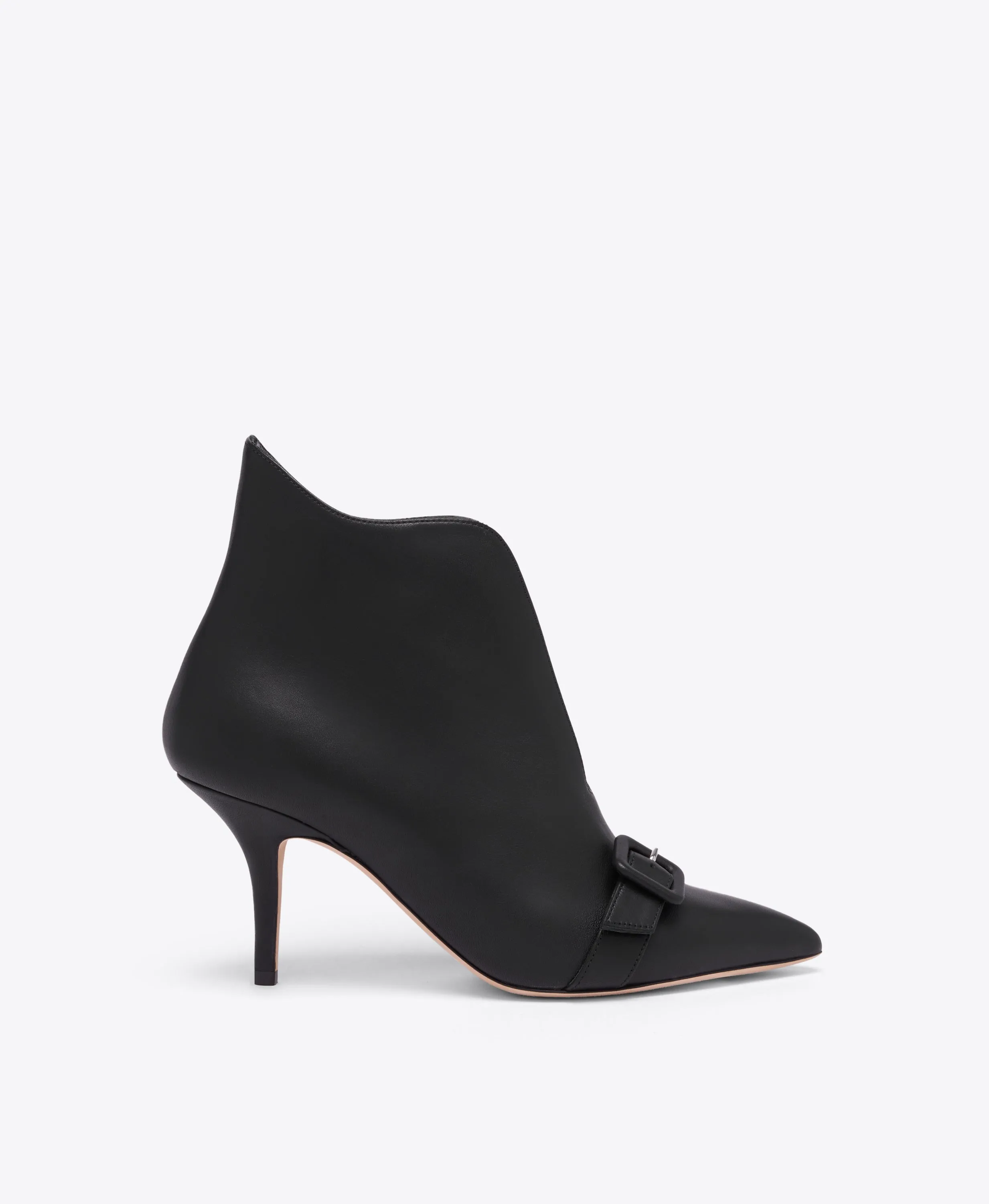 Esther 70 Black Leather Heeled Ankle Boots Great Hiking Boots