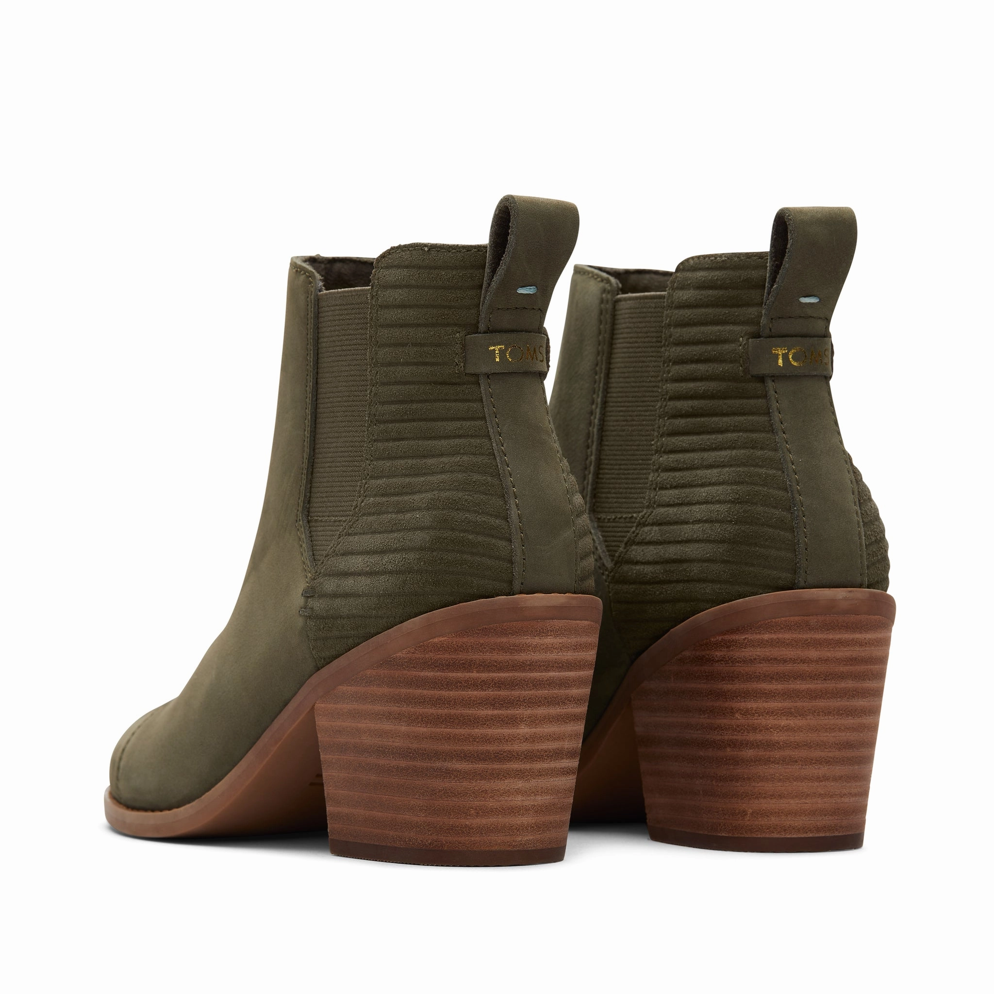 Winter Boots With Spikes Everly Olive Nubuck Heeled Boot