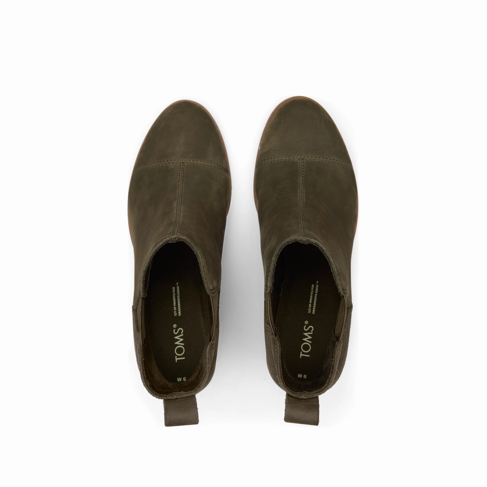 Everly Olive Nubuck Heeled Boot Western Boots El Paso Tx