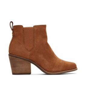 Gogo Boots Everly Tan Nubuck Heeled Boot
