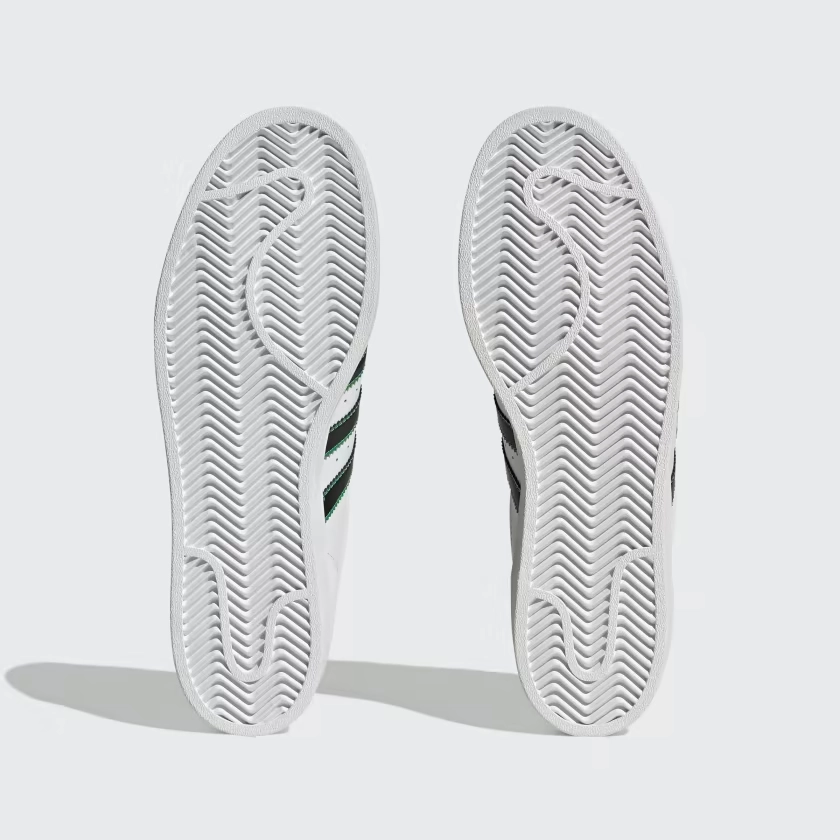 Adidas Niteball Shoes Adidas Men's Superstar Shoes - Cloud White / Core Black / Green