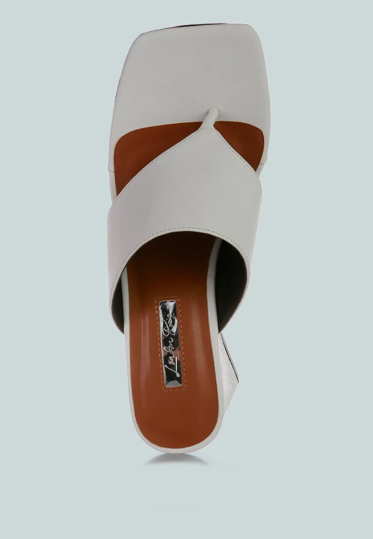 muse me block heel slip on thong sandals Cushion For Sandals