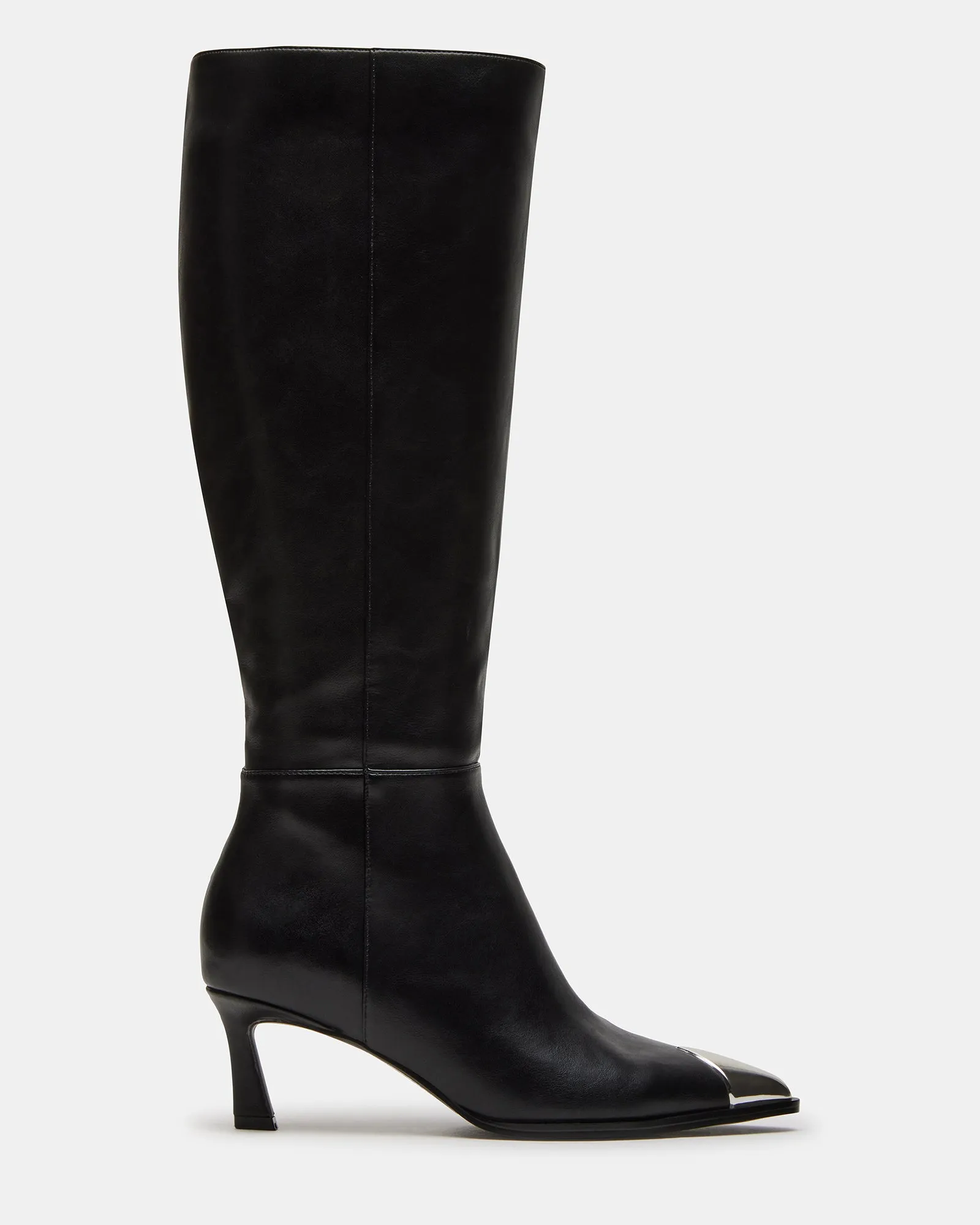 LUCIANA BLACK Combat Boots With Heel
