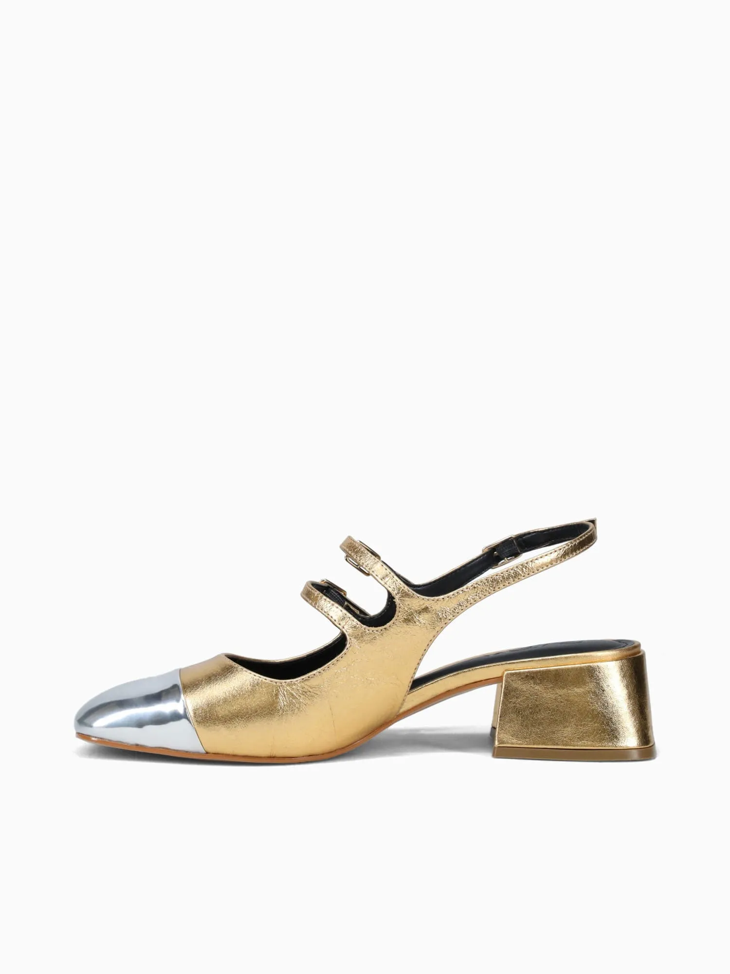 White Casual Shoes Farah Ouro Cristal Couro