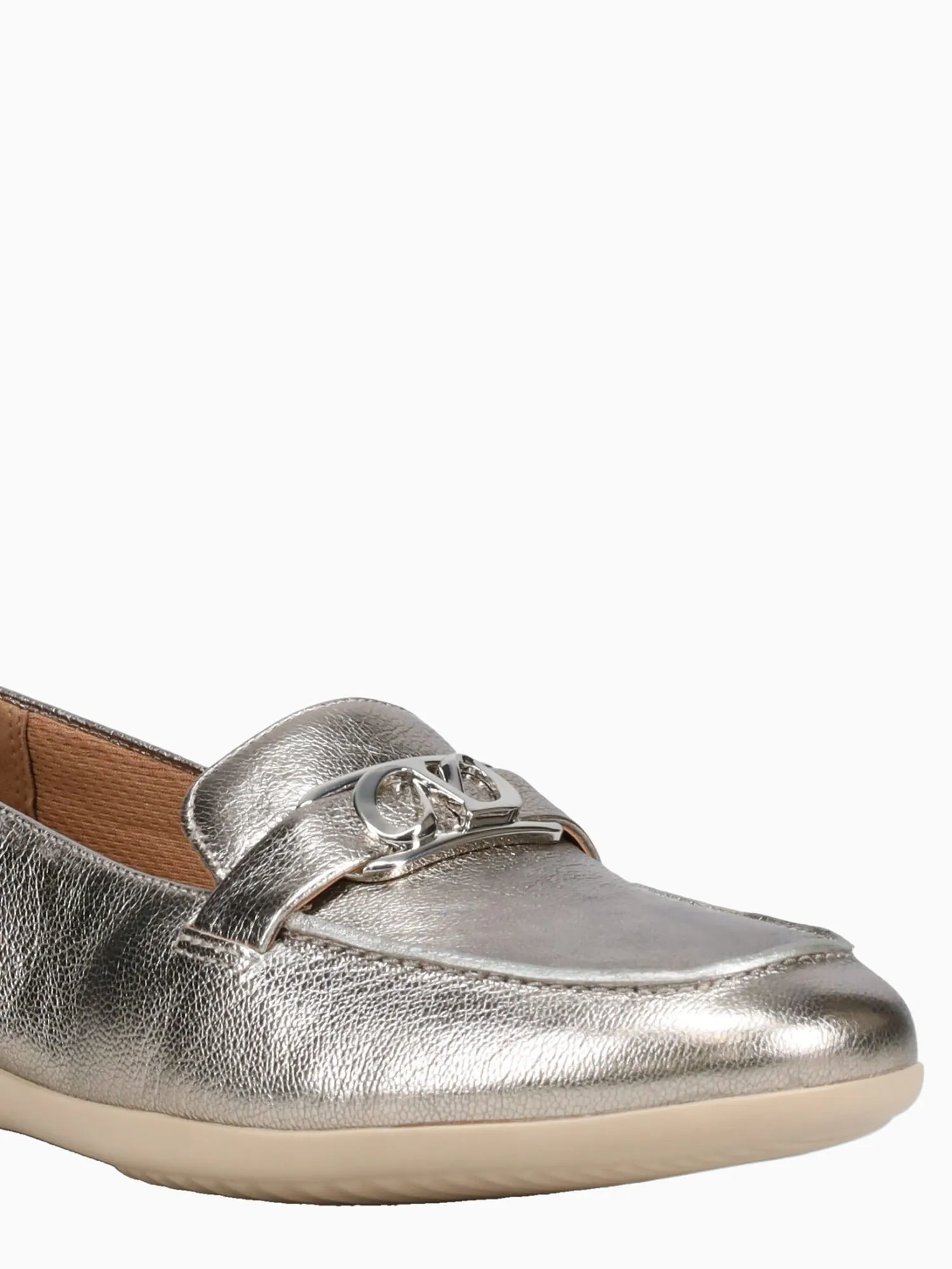 Fiona Silver Leather Sport Casual Shoes