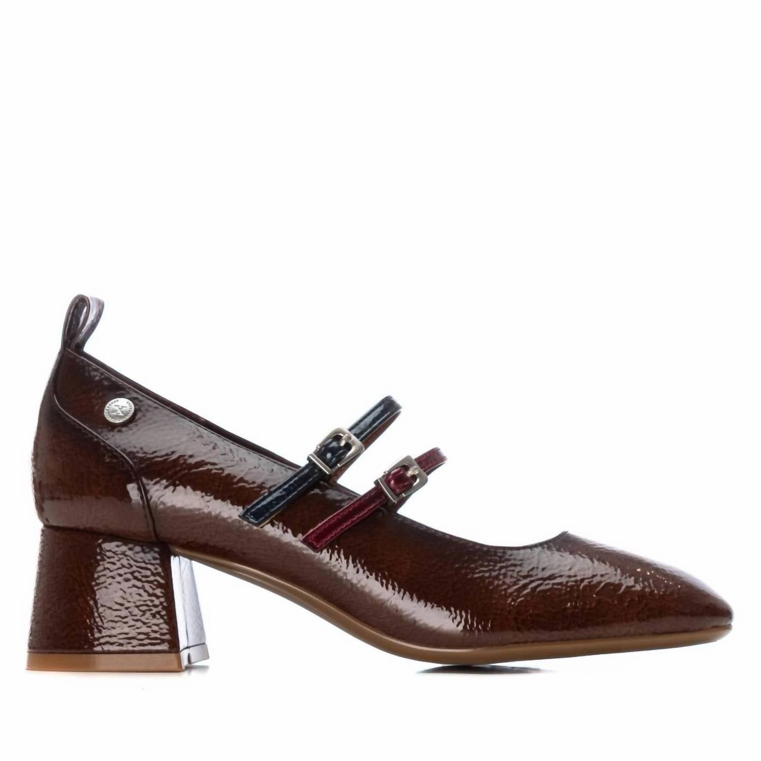 Closed Toe Wedge Sandals Women's 144255 Block Heel Sandals In Camel