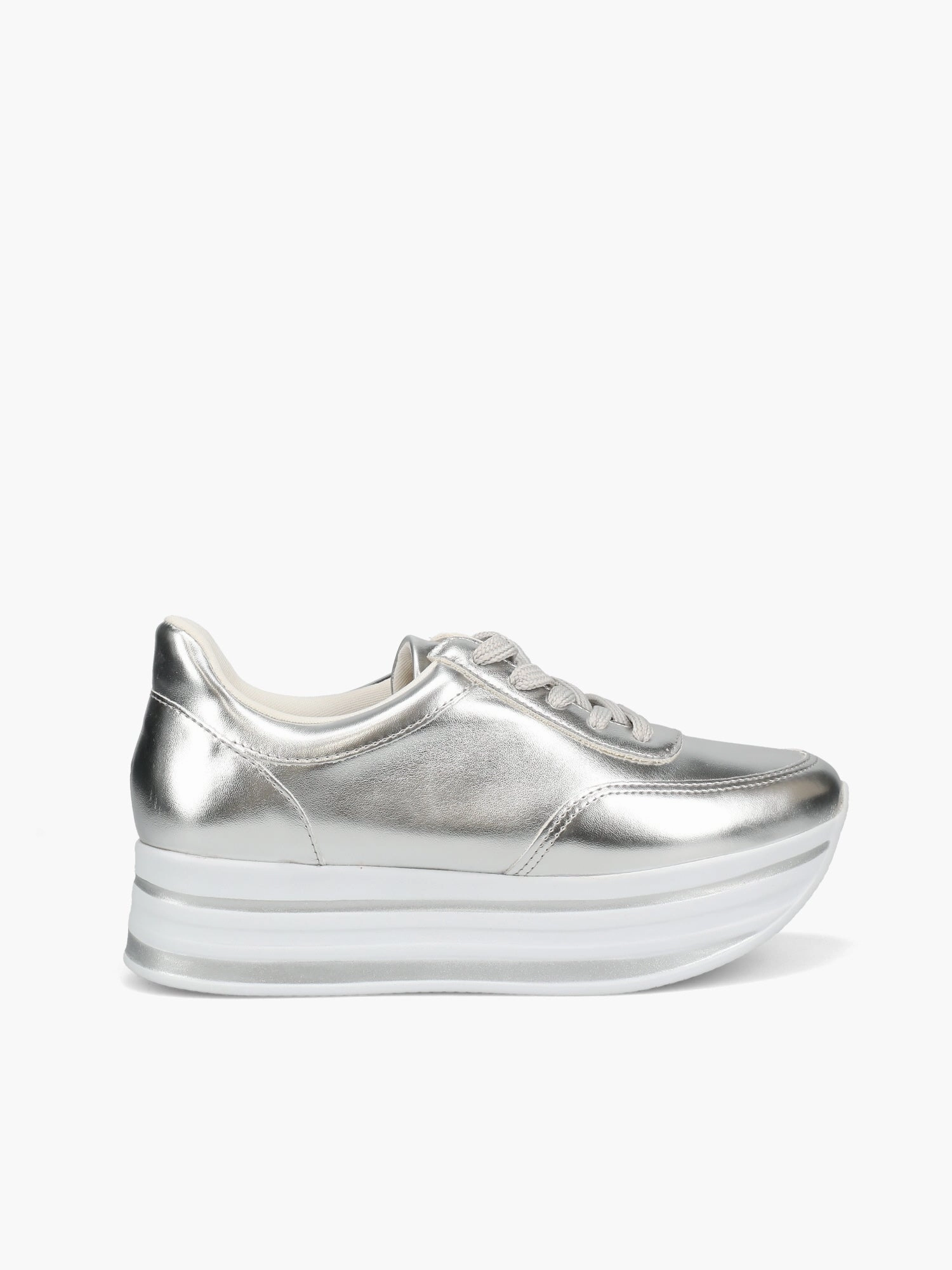 525421060 Silver Stylish Business Casual Shoes