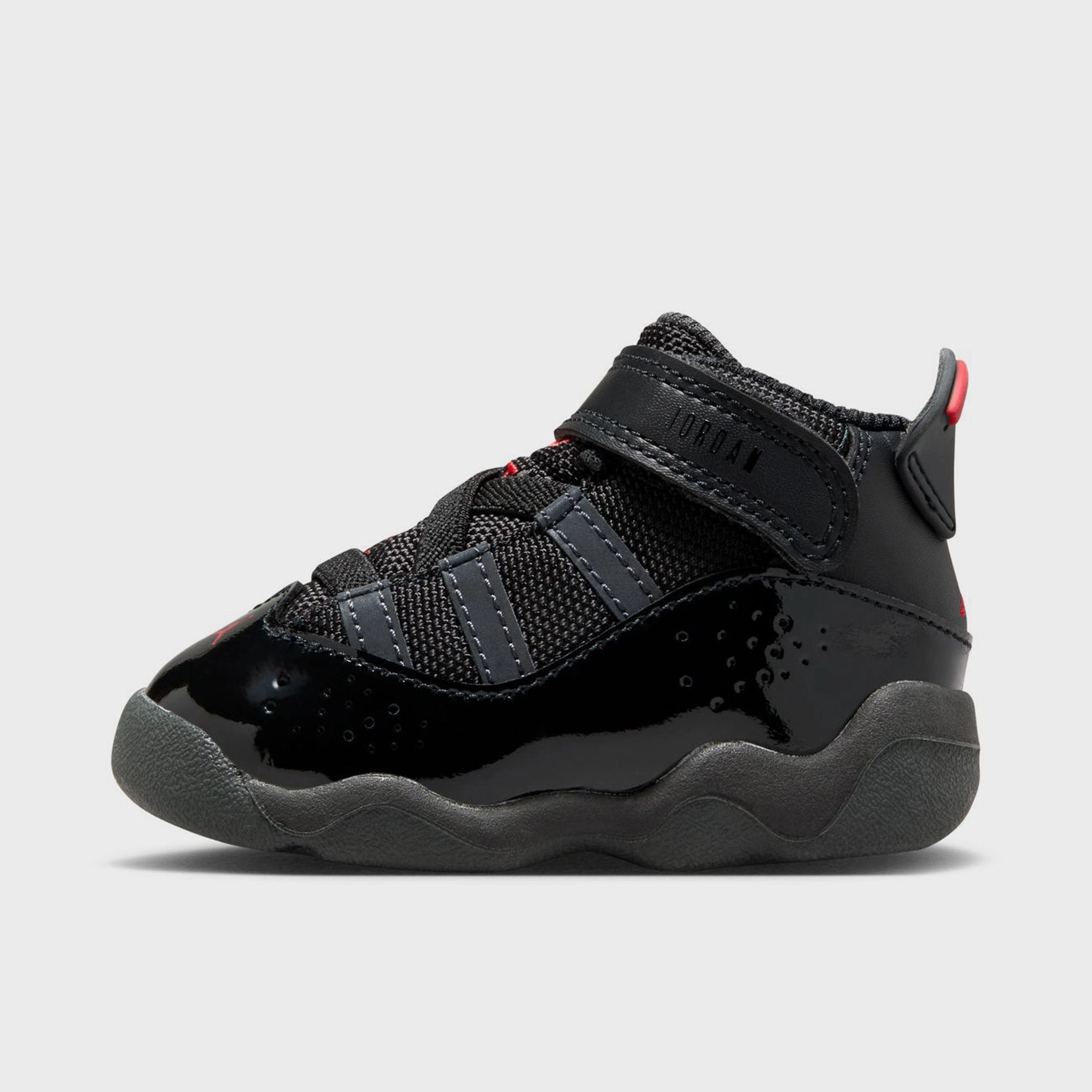 Jordan 6 Rings TD Black / Fire Red - Anthracite Sneakers For Seniors