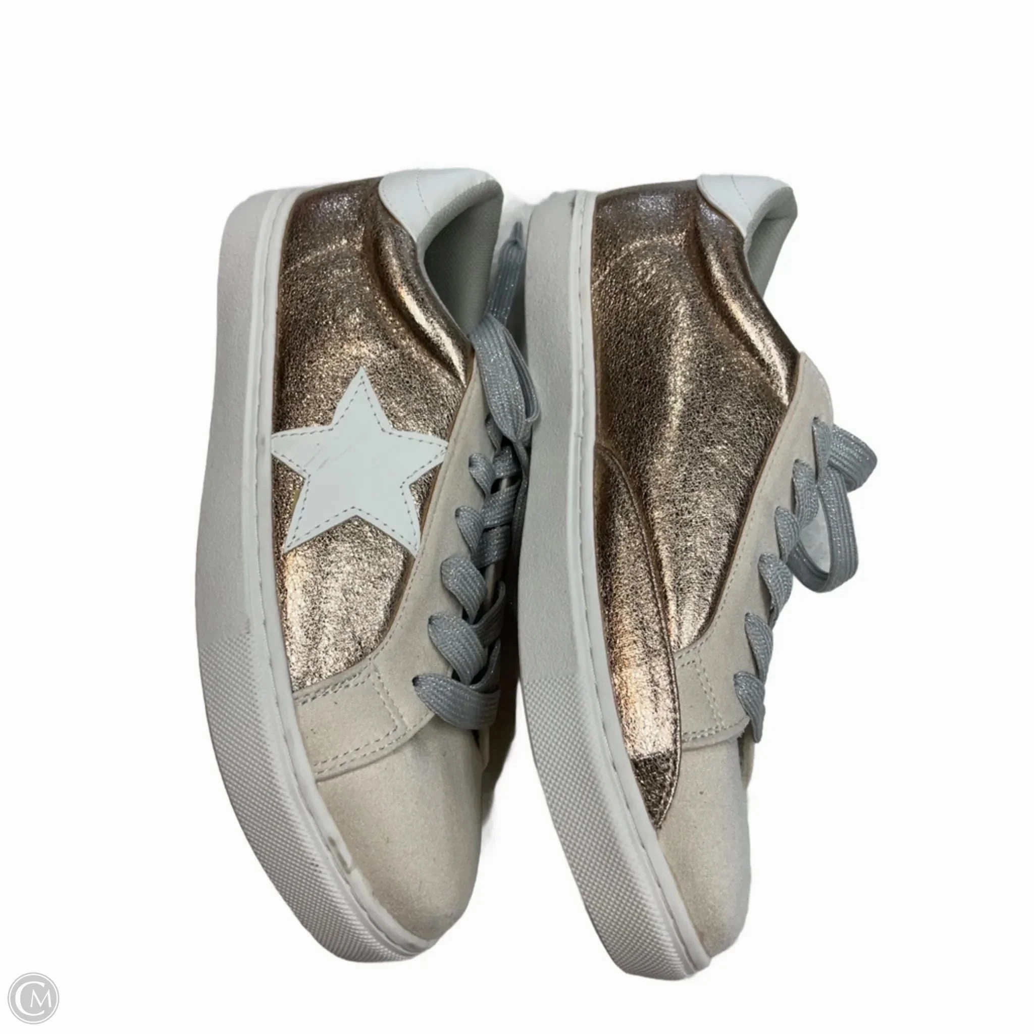 Shoes Athletic By Clothes Mentor In Gold, Size: 9 Casual Nagra Shoes