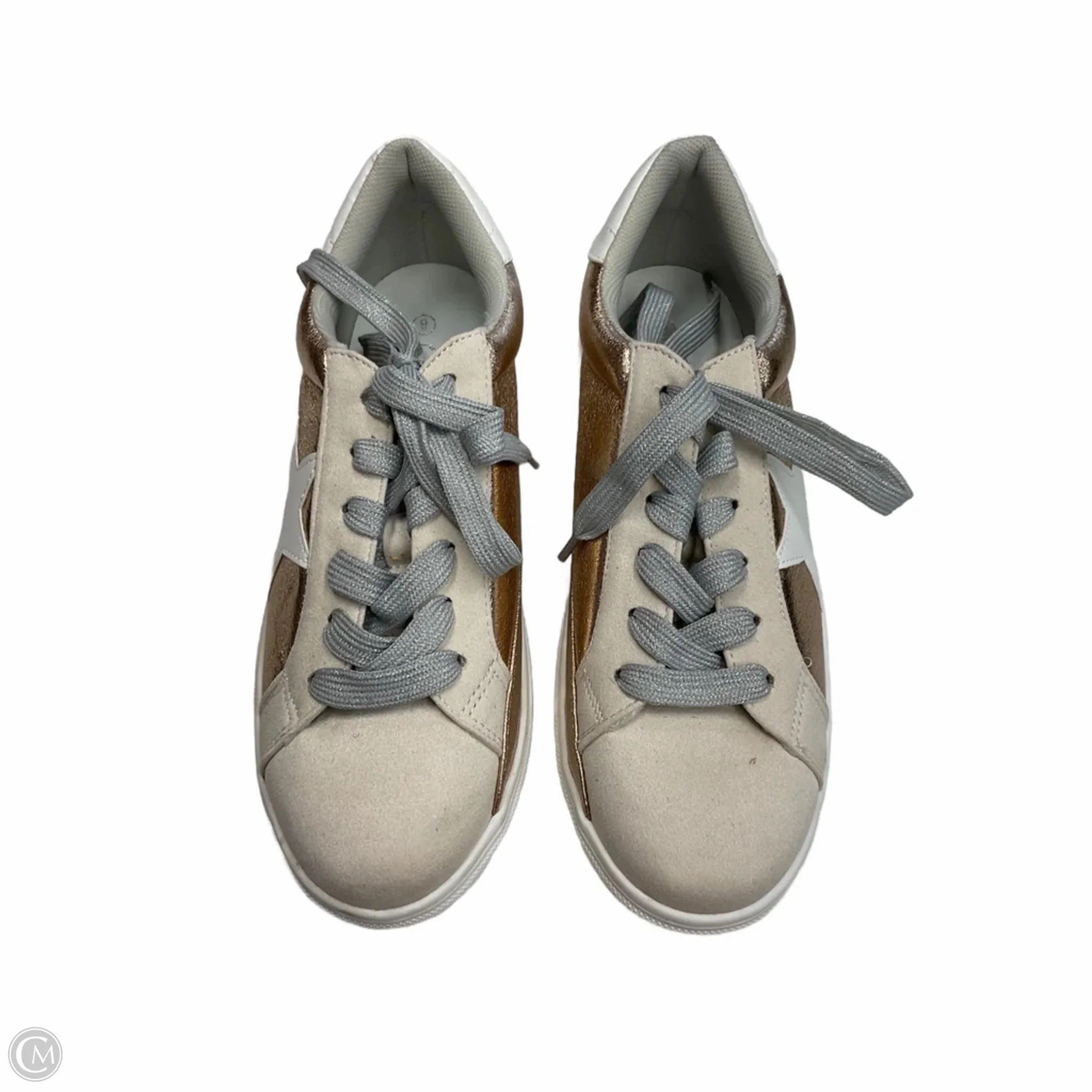 Shoes Athletic By Clothes Mentor In Gold, Size: 9 All Shoes Casual