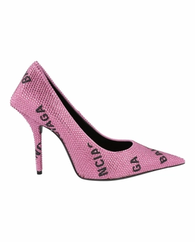 Casual Clipless Shoes Balenciaga Square Knife Embellished Pumps Womens 719769-WBC52-5000