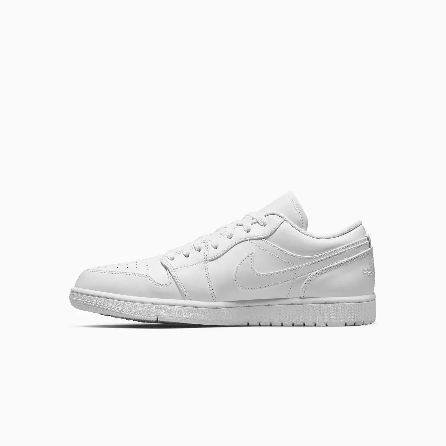 Men's Air Jordan 1 Low "Triple White" Doctor Scholl's Sneakers