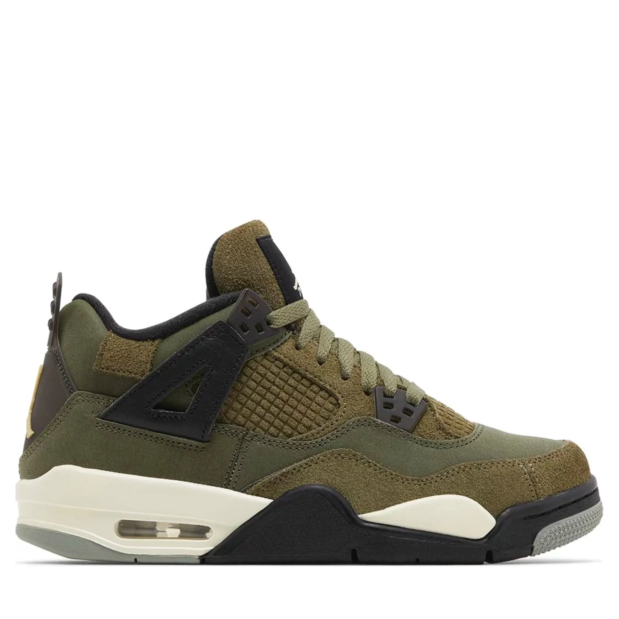 Best Basketball Sneakers For Outdoor Jordan 4 Retro SE Craft Medium Olive (GS)