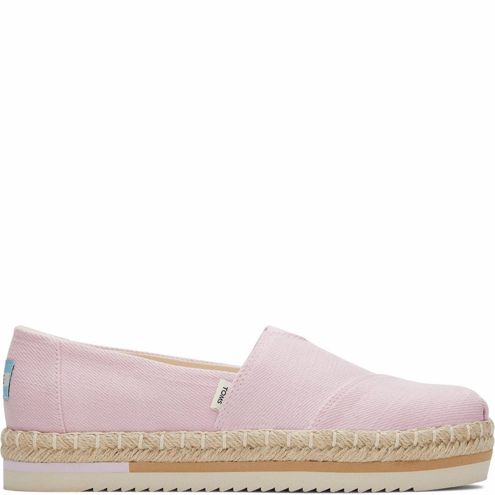 TOMS Alpargata Platform Rope Shoes Casual Jean Shoes