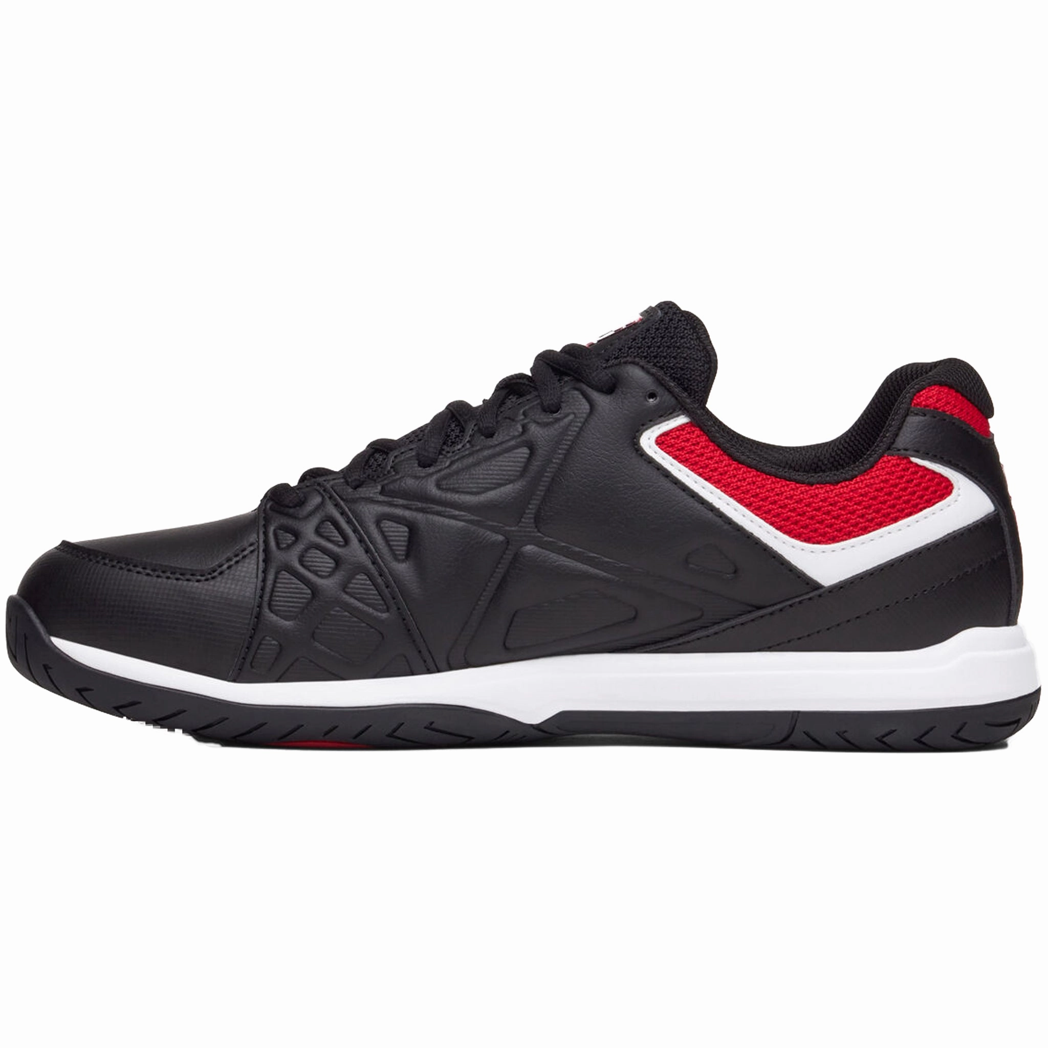Fila Men's 1PM00601 014 Double Bounce 3 Black White Red Pickleball Shoes Spring Business Casual Shoes