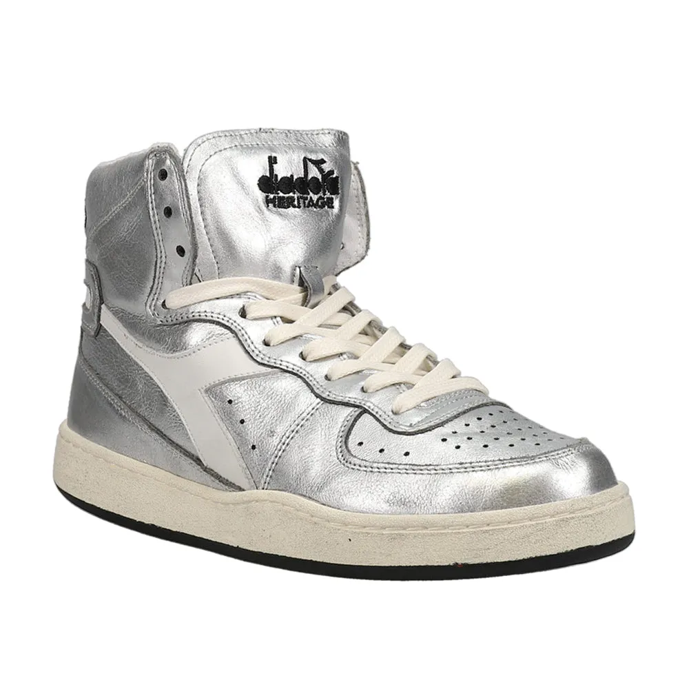 Mi Basket Metallic Used High Top Sneakers Dc Graffik Low Top Casual Skate Shoe