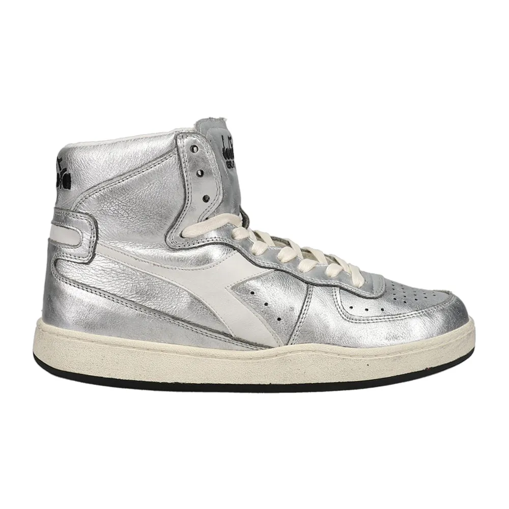 Mi Basket Metallic Used High Top Sneakers Best Casual Riding Shoes