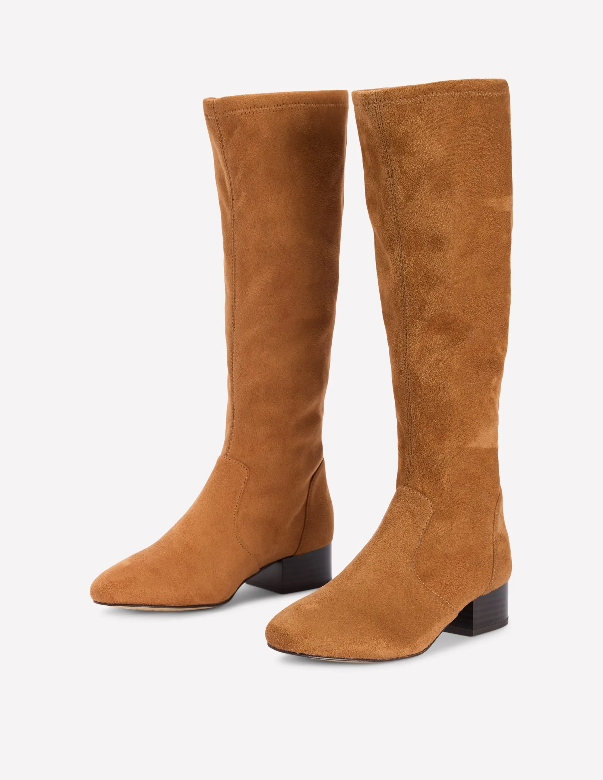 Dorothy Leather Ankle Boots Flat Stretch Boots-Acorn