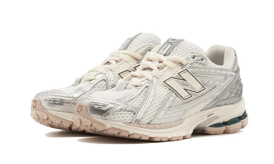 New Balance Black White Womens New Balance 1906R Silver Metallic Cream