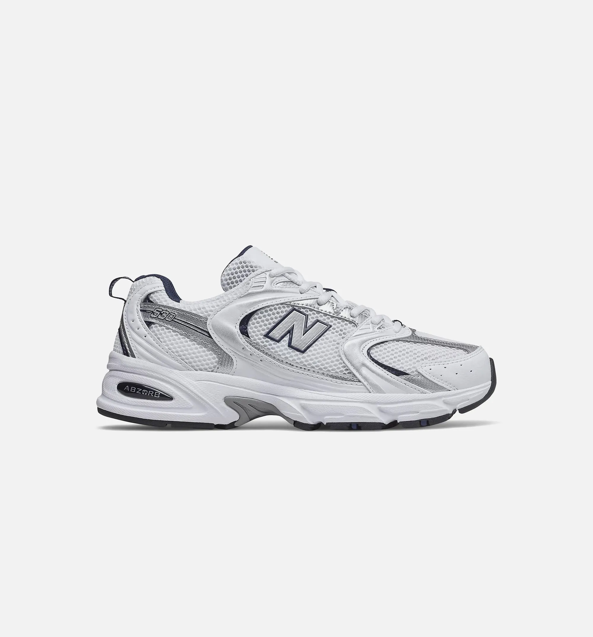530 White Silver Navy Mens Lifestyle Shoe - White/Natural Indigo New Balance Grey And Yellow