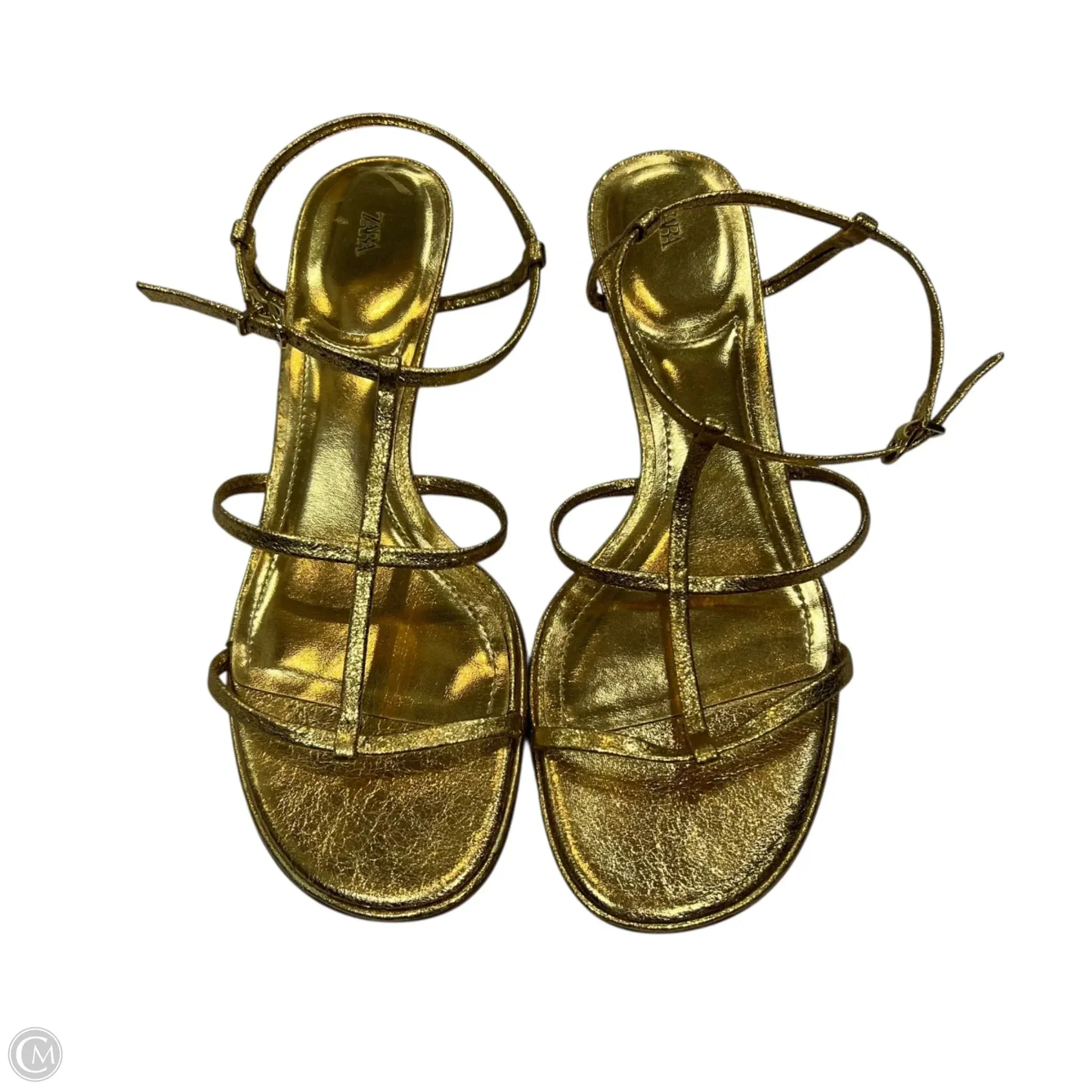 Shoes Heels Kitten By Zara In Gold, Size: 9 Best Casual Shoes For Peroneal Tendonitis