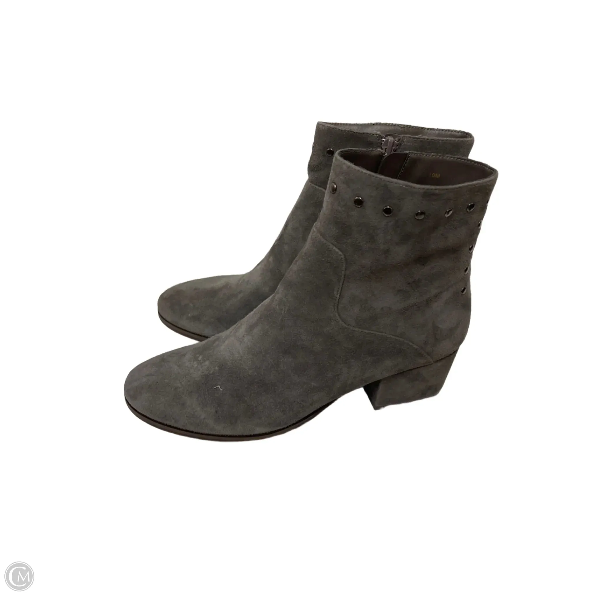 Top Rated Motorcycle Boots Boots Ankle Flats By Vaneli In Grey, Size: 10