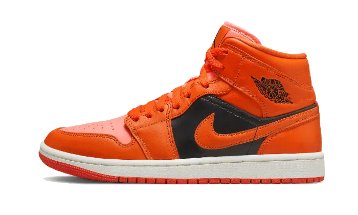 V Sneakers Air Jordan 1 Mid Orange Black