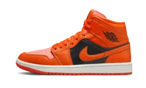 Best Chunky Sneakers Air Jordan 1 Mid Orange Black