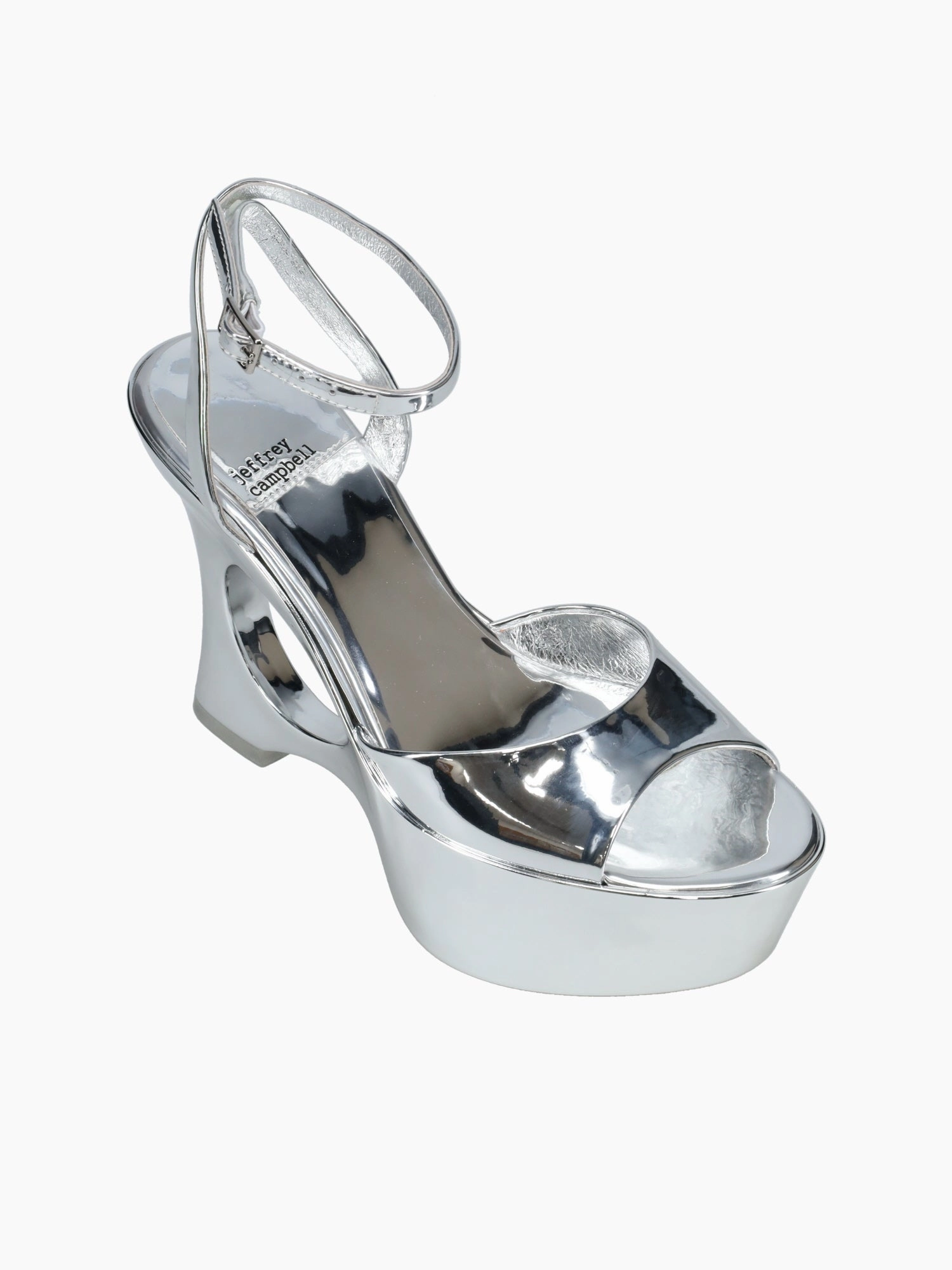 Low Heel Casual Shoes Dreamon Silver Patent